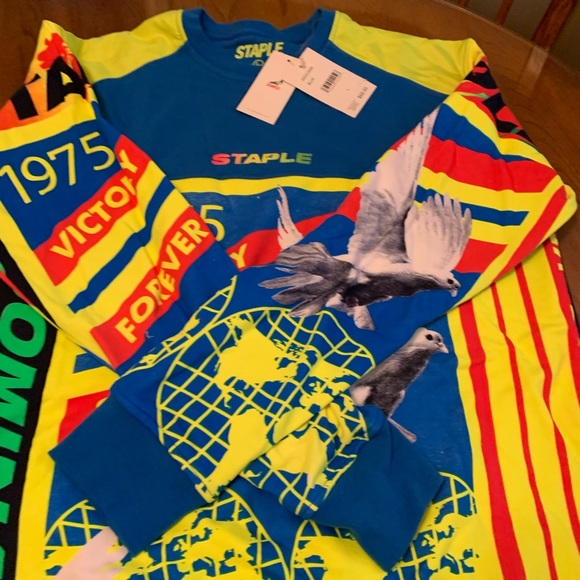 MENS STAPLE RENOWN NWT SWEATSHIRT PLUS STAPLE USED HOODIE SIZE LARGE - Picture 5 of 16